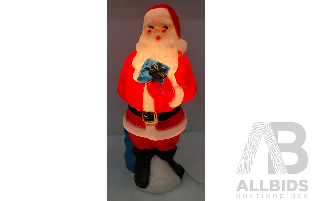 Illuminated Santa Claus Figurine(85cm Tall)