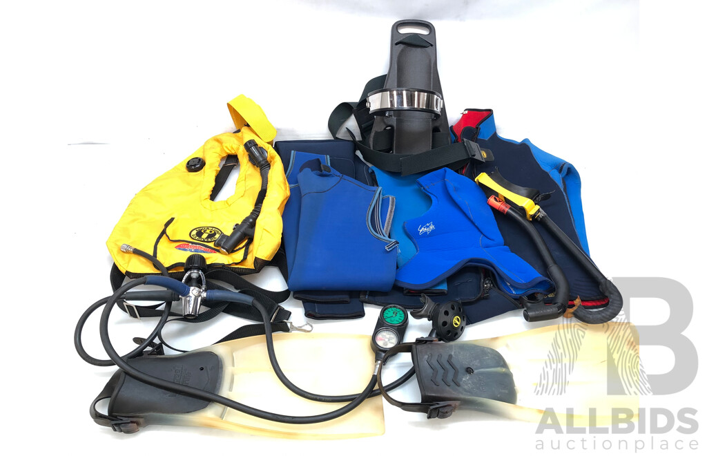 Selection of Underwater Diving Equipment