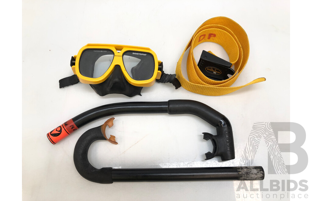 Selection of Underwater Diving Equipment