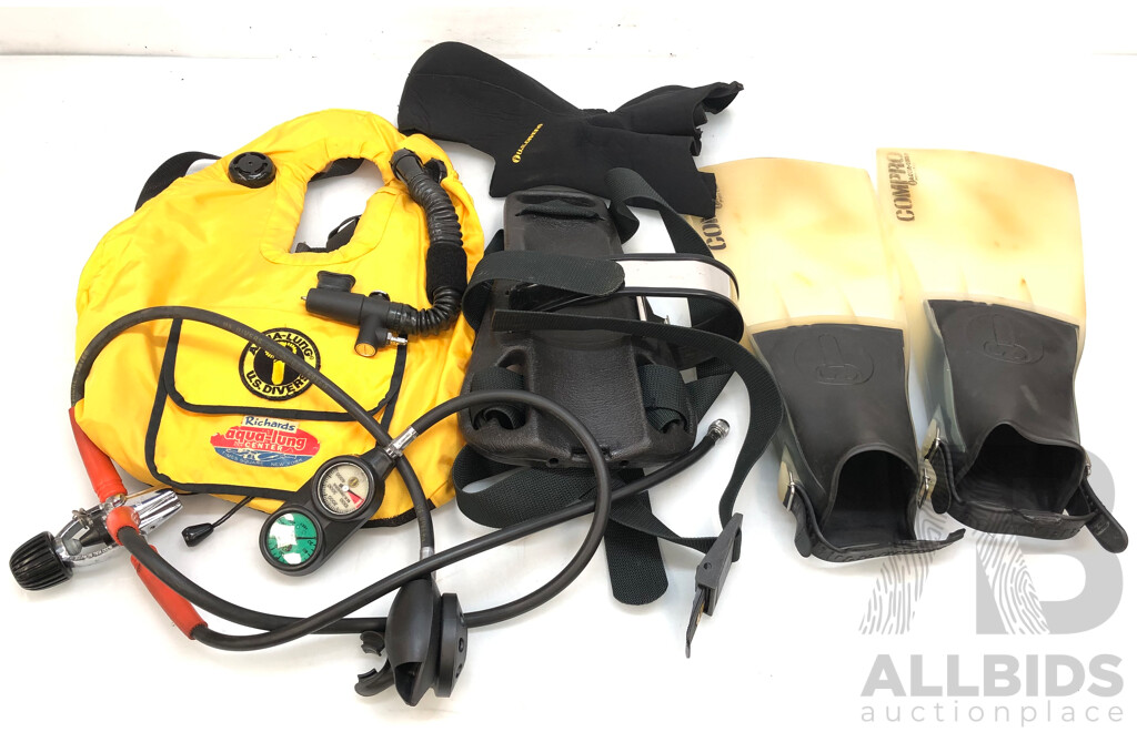 Selection of Underwater Diving Equipment