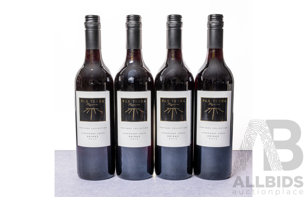 Four Pan Terra Reserve Heritage Collection Shiraz Vintage 2012 (4)