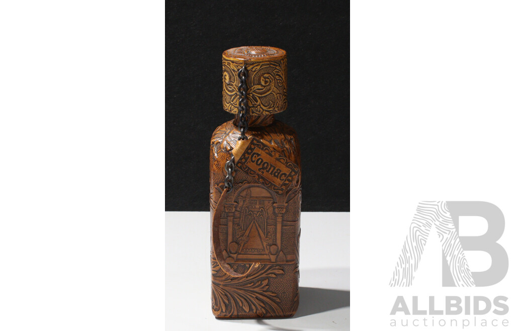 Vintage Spanish Leatherwork Decanter
