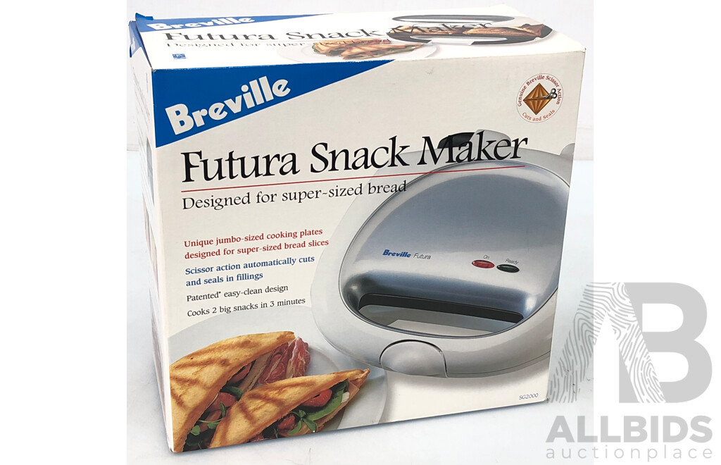 Breville Futura 1000 Watt Snack Maker - New