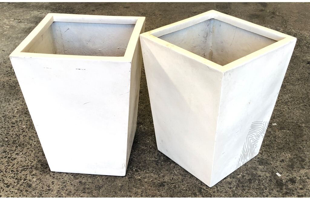 Contemporary 30cm Fiberglass Indoor Planter