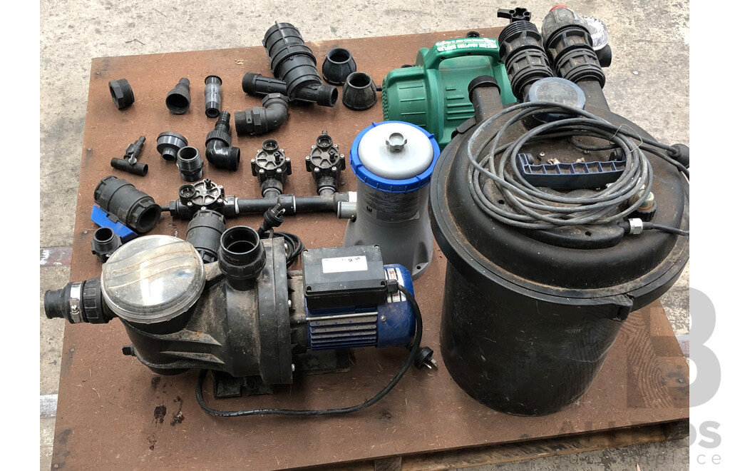 Garden/Pool Water Pumps and Filters with PVC Fittings