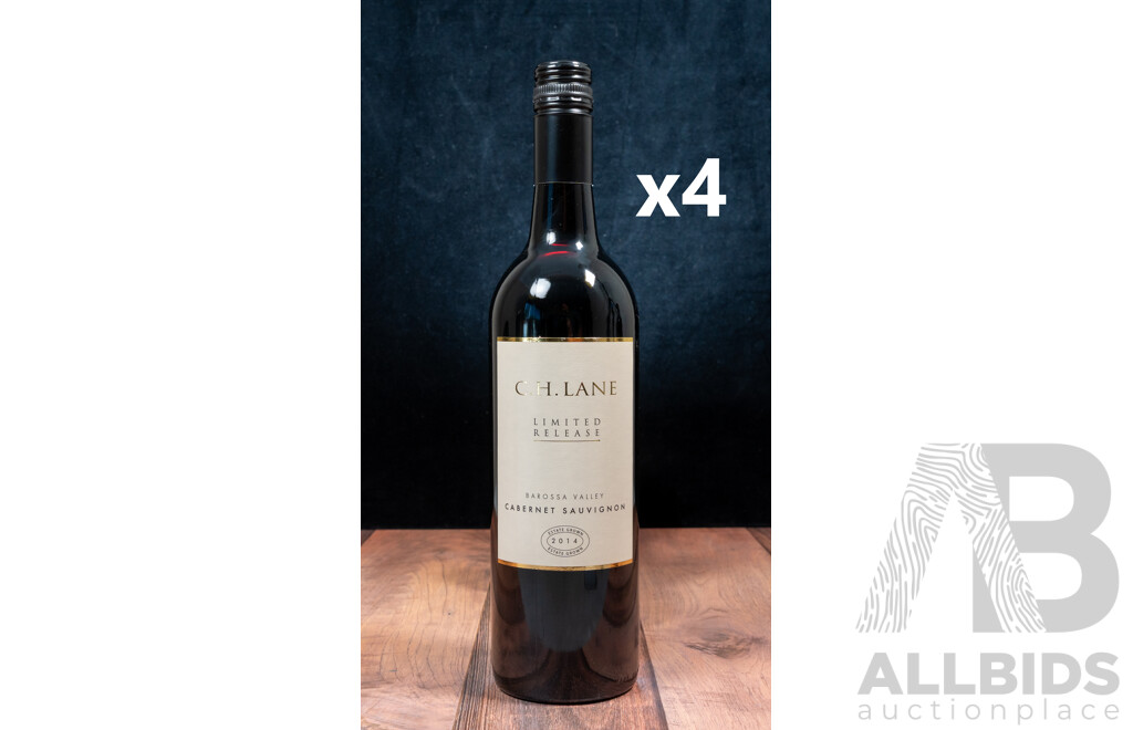 C.H Lane Limited Release Cabernet Sauvignon Vintage 2014 X 4