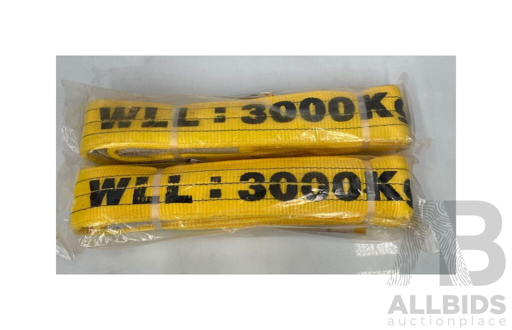 Lift Safe 3000Kg Flat Sling - Lot of 2 - Brand New