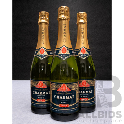 Blanc De Blancs Charmat Vin Mousseux Brut, France X 3