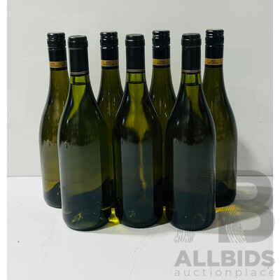 Collection of Seven Unlabelled Bottles of White Wine