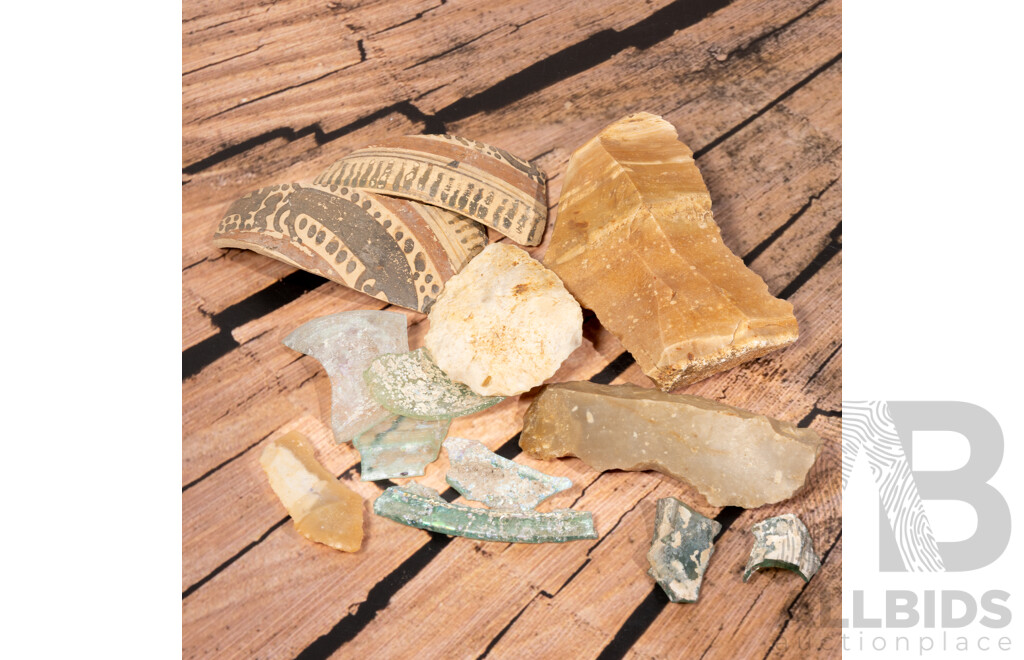 Great Collection 12 Ancient Mediterranean Artifacts,  All in Collectors Frames