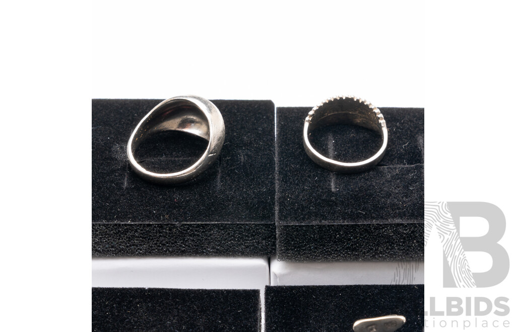 Collection of (4) Sterling Silver Vintage Rings, with Presentation Boxes - Ex Stock, 12.49 Grams
