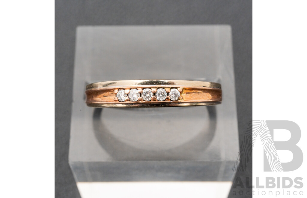 10ct Michael Hill Diamond Ring, TDW0.08ct, Size N, 2.94 Grams