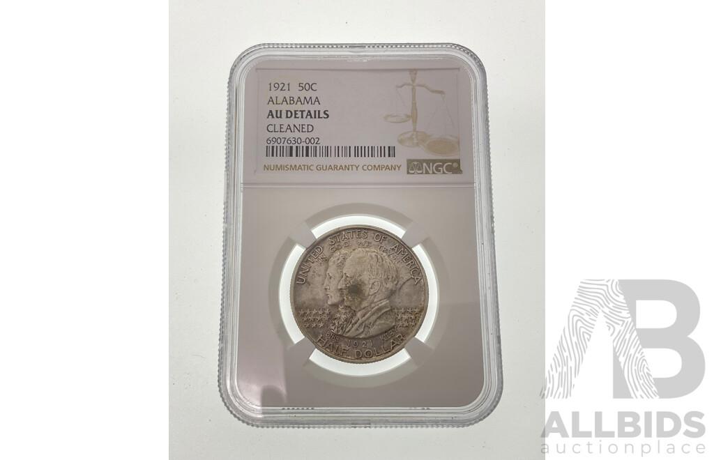 USA 1921 Silver Half Dollar, Alabama Centennial, NGC