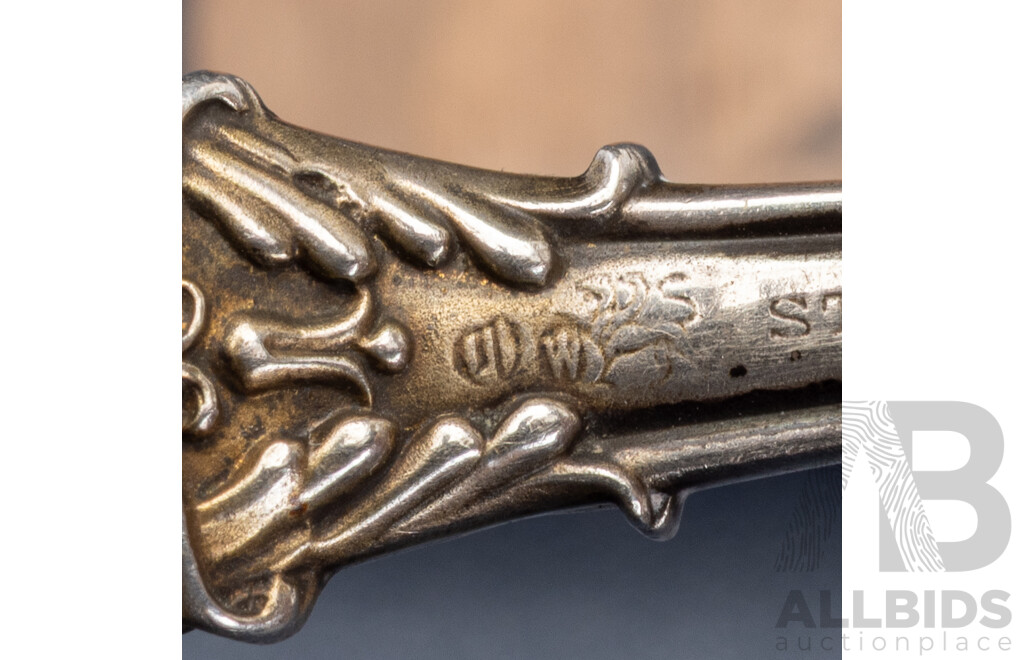 Antique Sterling Silver Sugar Sifter Spoon, 14cm Long, 31.0 Grams