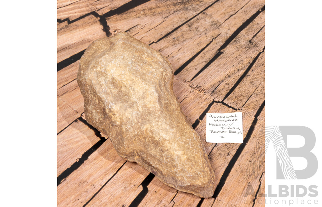 Ancient Archeulian Hand Axe, Morroco Tunisian Border Region