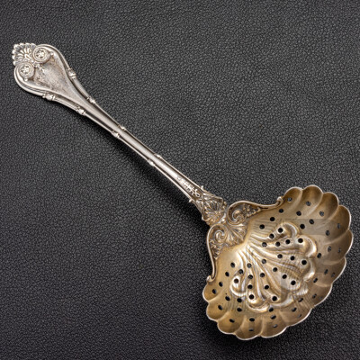 Antique Sterling Silver Sugar Sifter Spoon, 14cm Long, 31.0 Grams