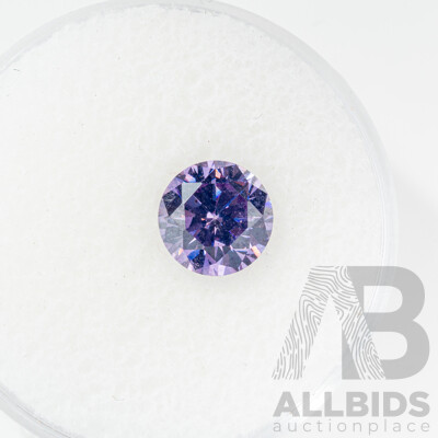 Purple Zircon, Unset Round Brilliant Cut Gemstone, 2.35CT