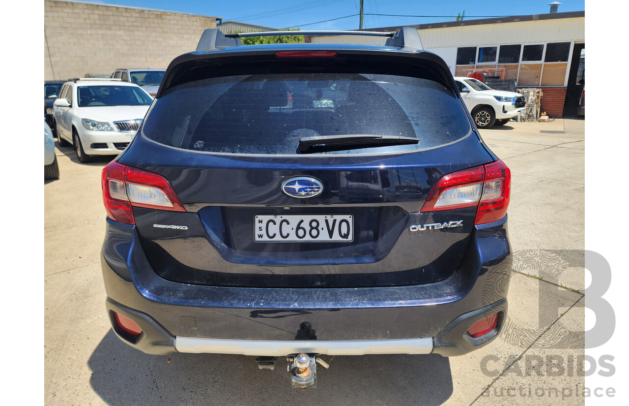 6/2015 Subaru Outback 3.6R MY15 4d Wagon Blue 3.6L