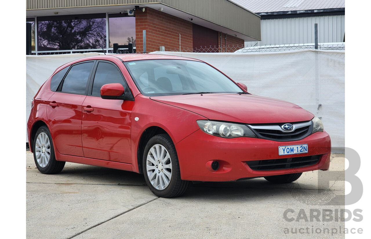 11/2009 Subaru Impreza R (awd) MY10 5d Hatchback Red 2.0L