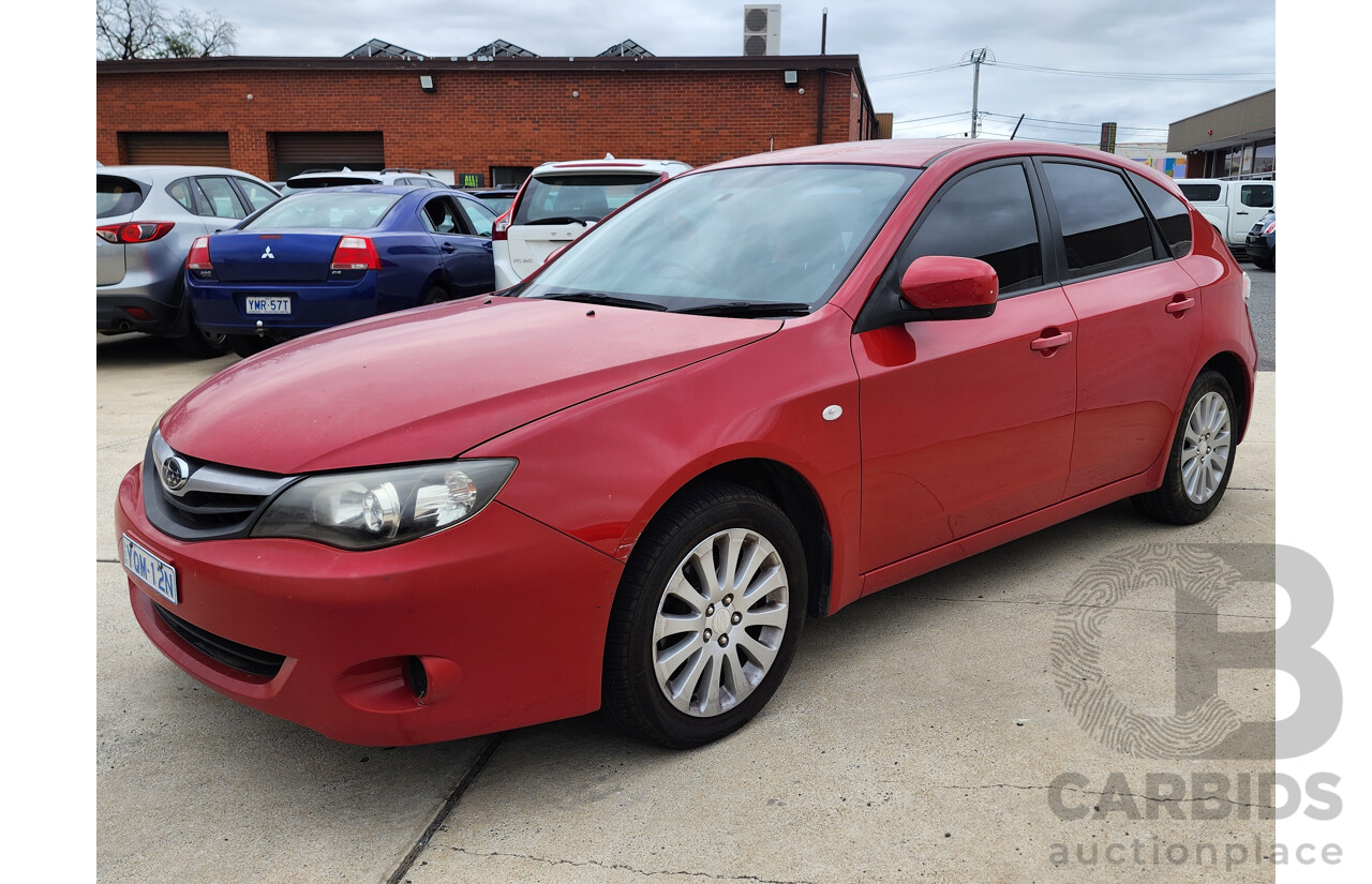 11/2009 Subaru Impreza R (awd) MY10 5d Hatchback Red 2.0L