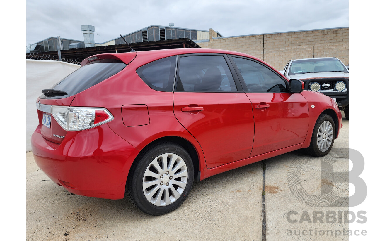 11/2009 Subaru Impreza R (awd) MY10 5d Hatchback Red 2.0L