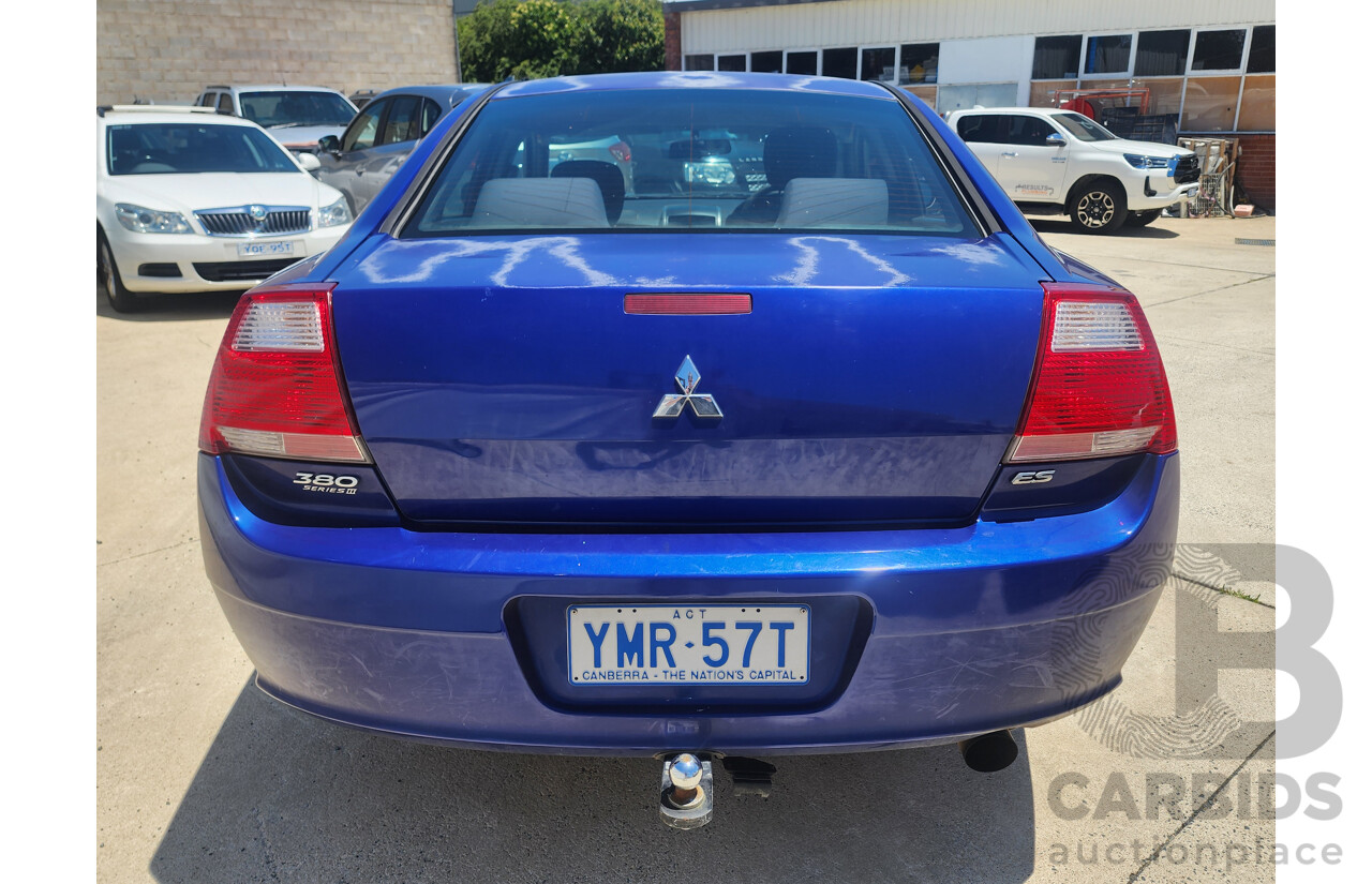 10/2007 Mitsubishi 380 ES DB SERIES II 4d Sedan Blue 3.8L