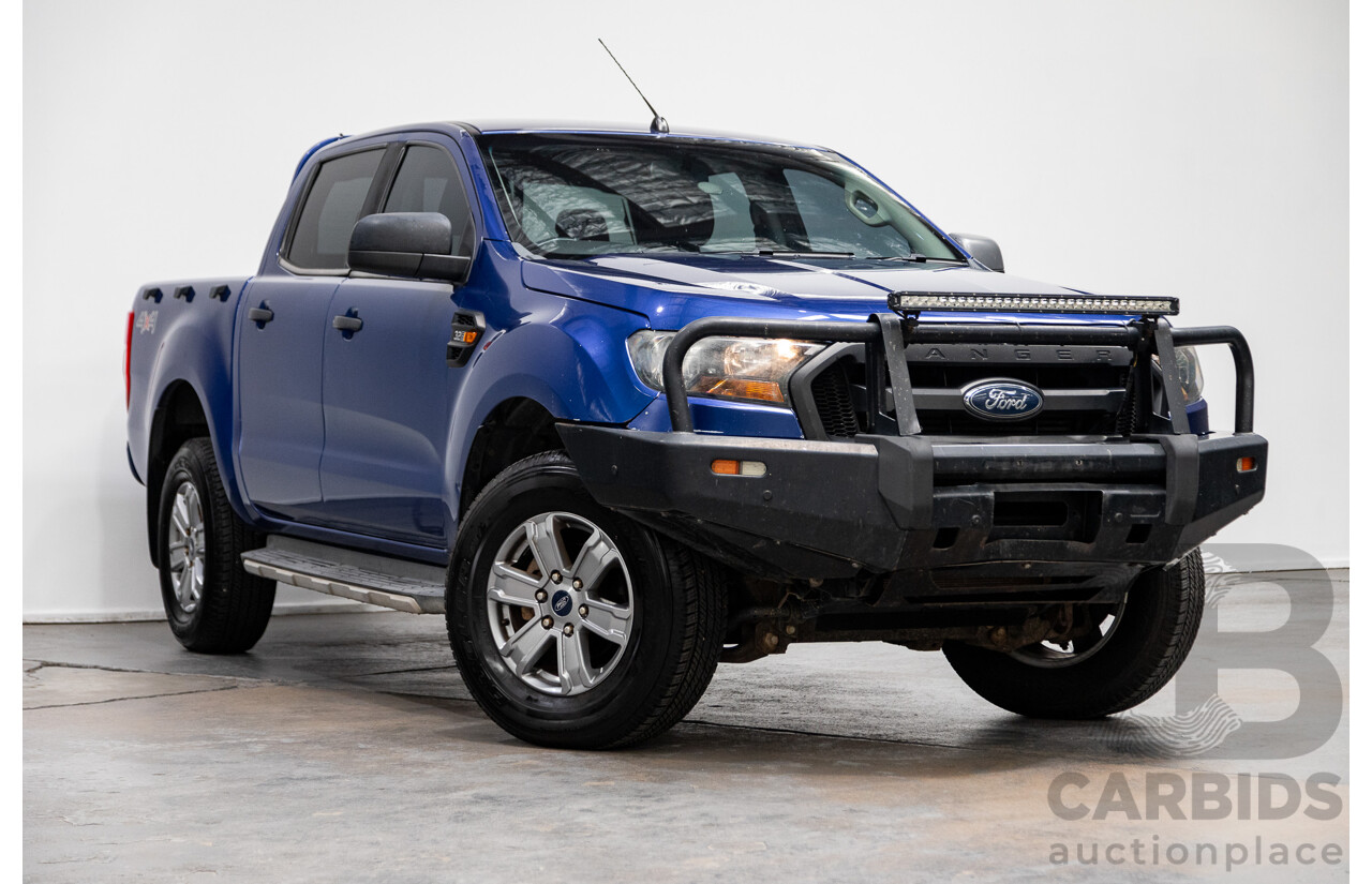 12/2015 Ford Ranger XLS 3.2 (4x4) PX MKII Dual Cab Utility Blue Turbo Diesel 3.2L