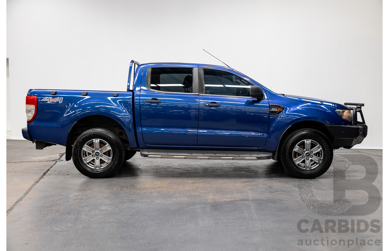 12/2015 Ford Ranger XLS 3.2 (4x4) PX MKII Dual Cab Utility Blue Turbo Diesel 3.2L