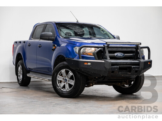 12/2015 Ford Ranger XLS 3.2 (4x4) PX MKII Dual Cab Utility Blue Turbo Diesel 3.2L