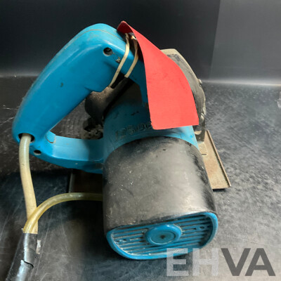 MAKITA 9564C Angle Grinder & 9924DB Belt Sander & RYOBI Hand Held Tile Saw & RODMAN NIBBLER in Box - Lot of 4