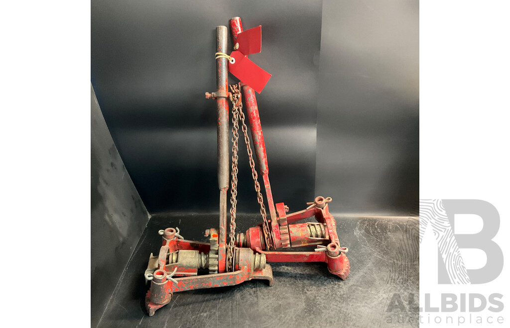 2 X Red Floor Clamps