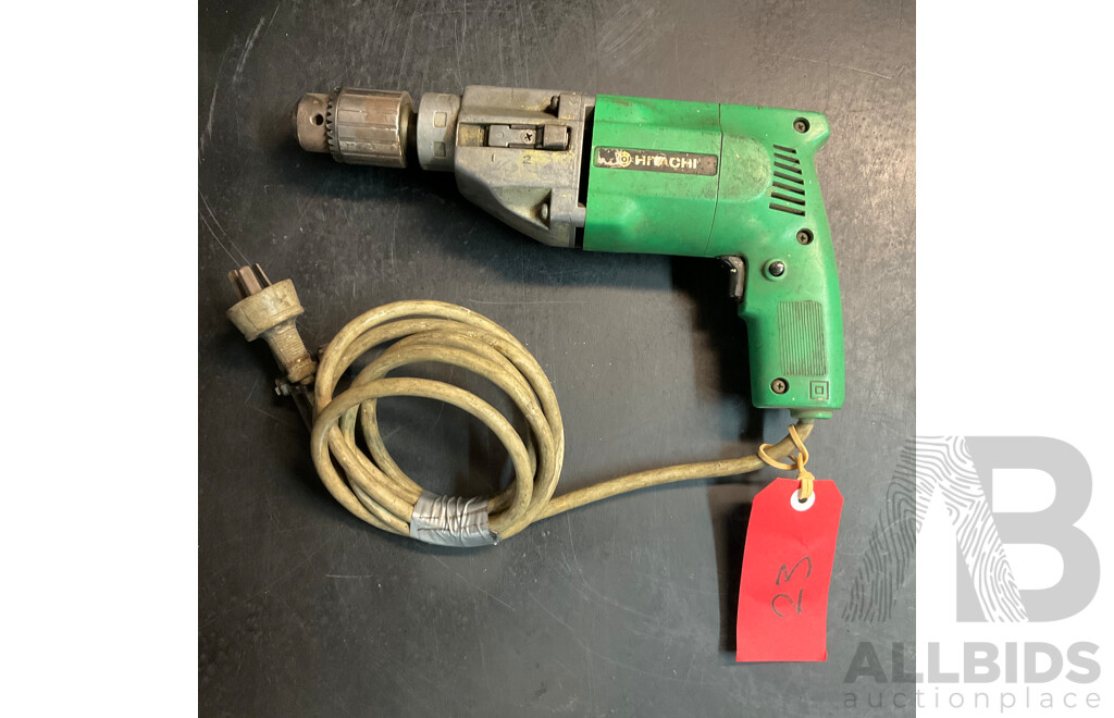 HITACHI G23SE2  230mm Angle Grinder & Drill - Lot of 2