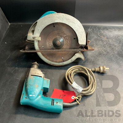 MAKITA 5900B Circular Saw & Screw Gun - Lot of 2