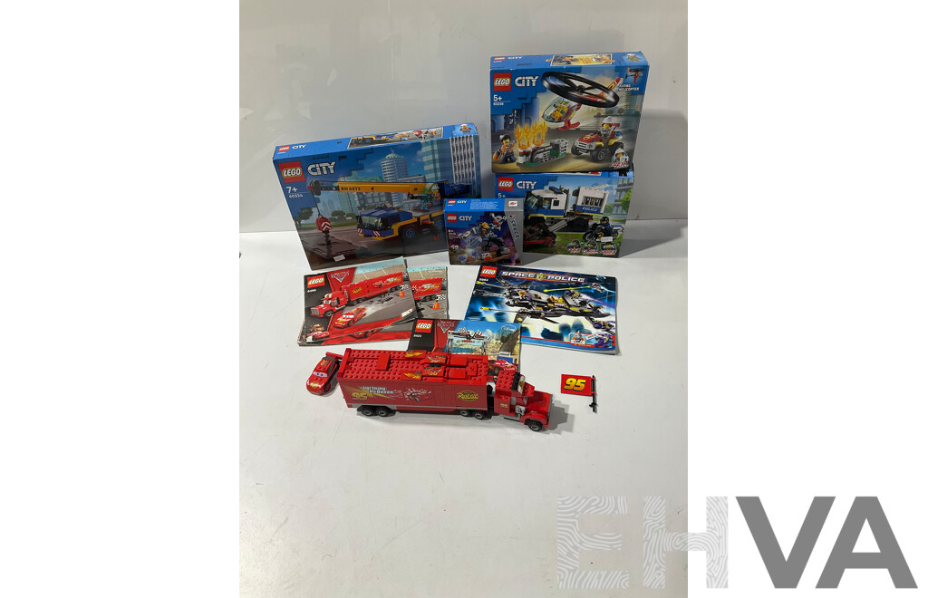 Collection Five Lego Sets Comprising 60248, 60276, 60428, 60324 & 8486