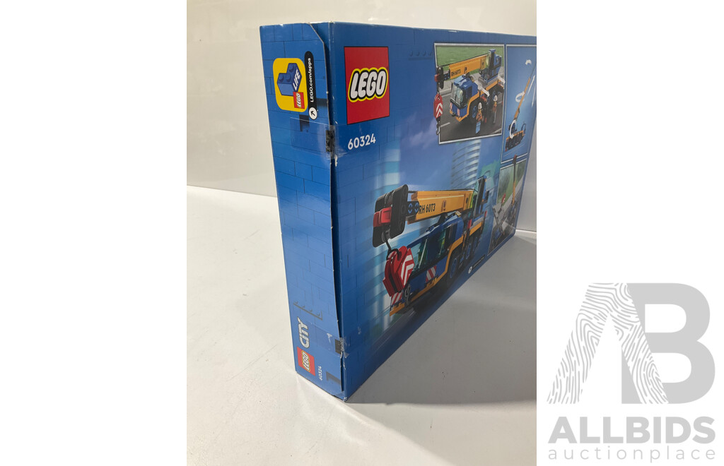 Collection Five Lego Sets Comprising 60248, 60276, 60428, 60324 & 8486