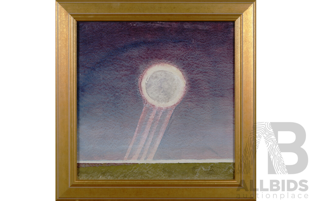 Artist Unknown, (20th Century), Moon Beams, Watercolour on Card, 92 x 92 cm (frame)