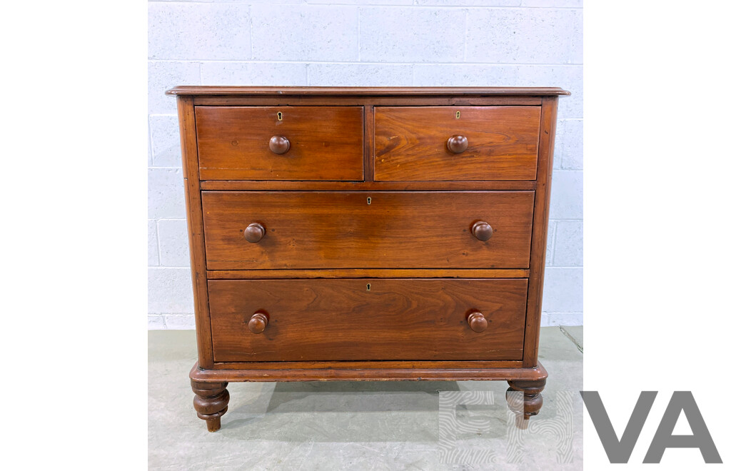 19th Century Cedar Chest of Four Drawers