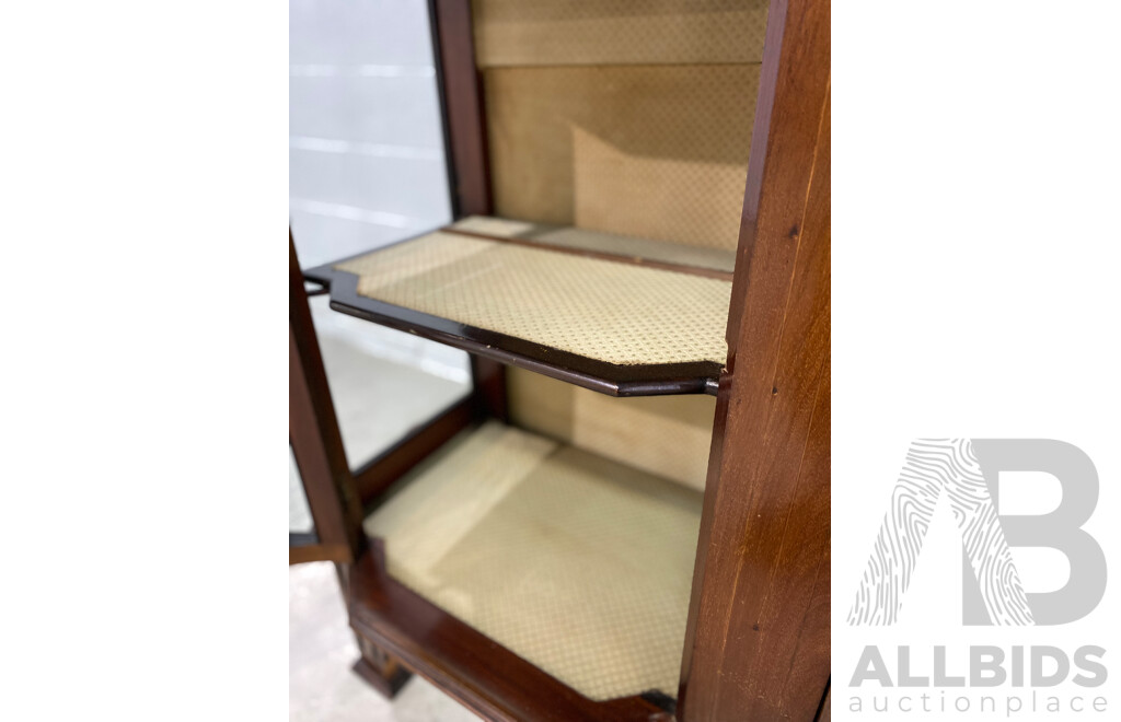 Arts and Crafts Inlaid Mahogany Display Cabinet or Etagere