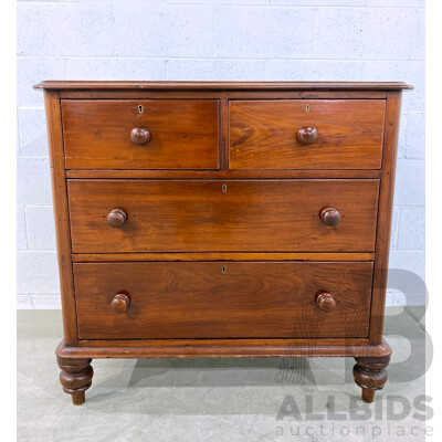 19th Century Cedar Chest of Four Drawers