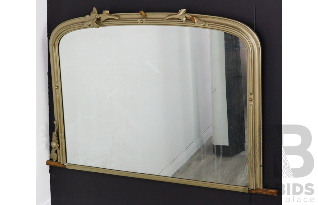 Gilt Over Mantle Mirror