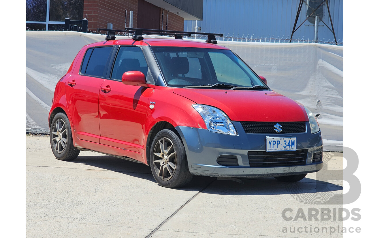 5/2009 Suzuki Swift  EZ 07 UPDATE 5d Hatchback Red 1.5L