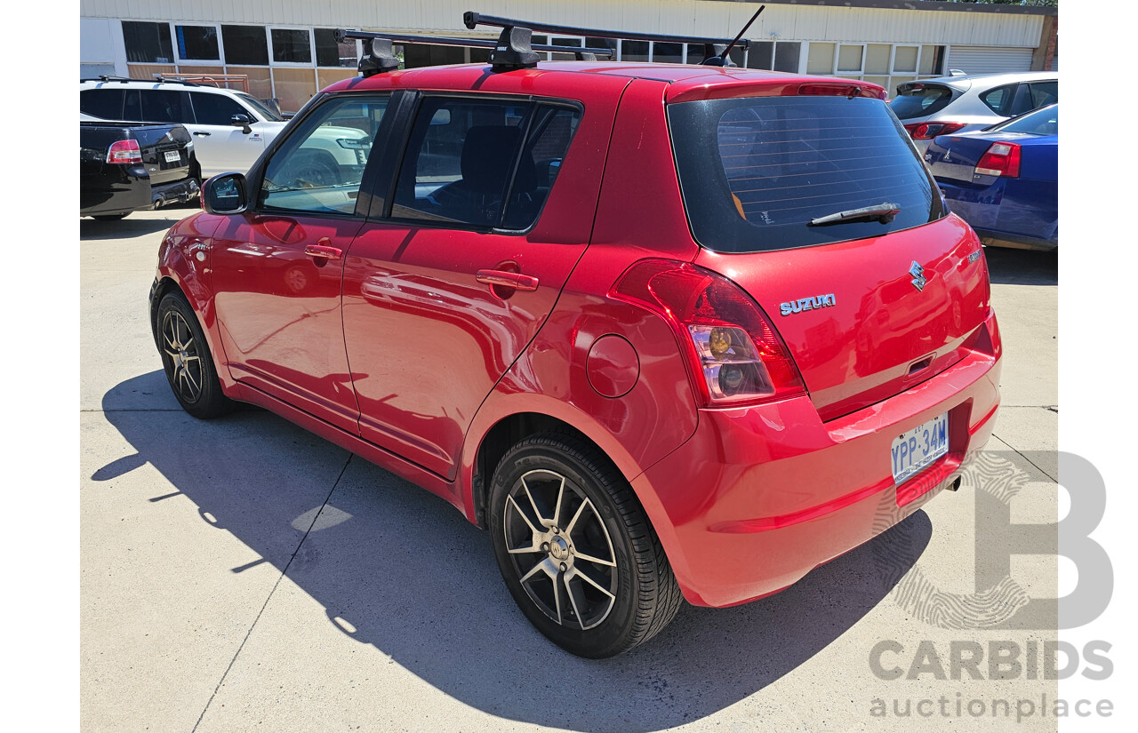 5/2009 Suzuki Swift  EZ 07 UPDATE 5d Hatchback Red 1.5L