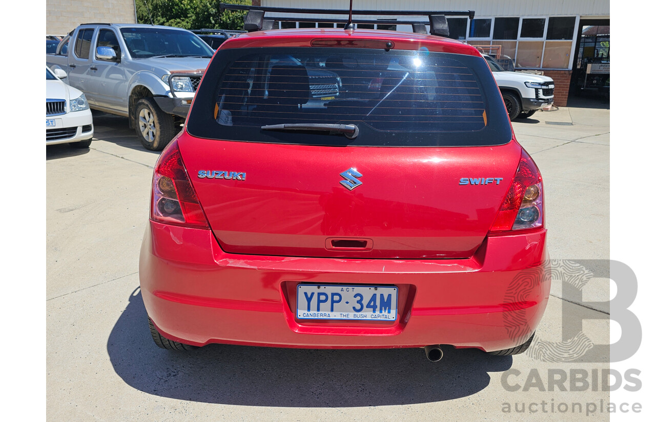 5/2009 Suzuki Swift  EZ 07 UPDATE 5d Hatchback Red 1.5L