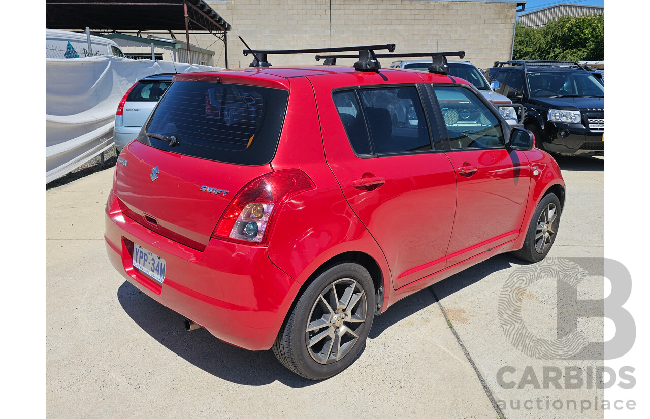 5/2009 Suzuki Swift  EZ 07 UPDATE 5d Hatchback Red 1.5L