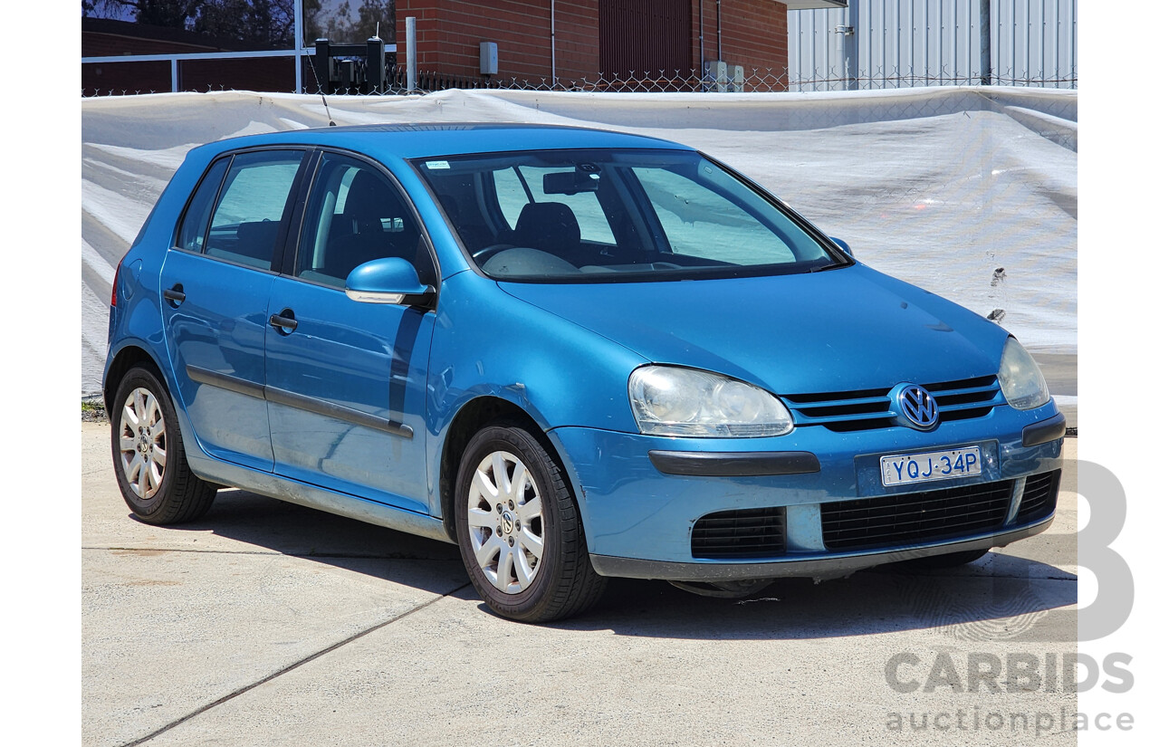 5/2007 Volkswagen Golf 1.9 TDI Comfortline 1K 5d Hatchback Blue 1.9L