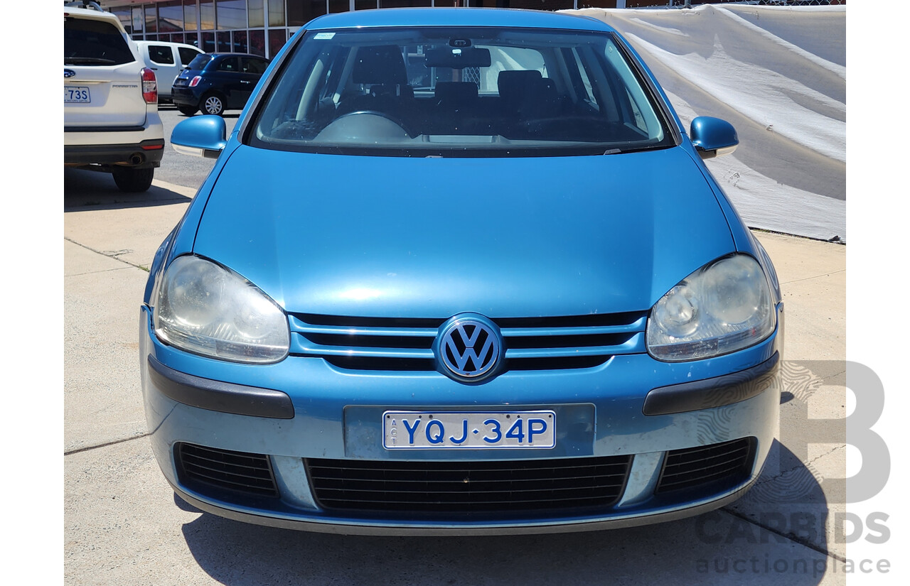 5/2007 Volkswagen Golf 1.9 TDI Comfortline 1K 5d Hatchback Blue 1.9L