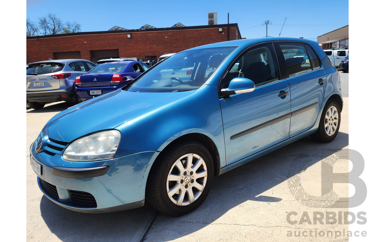 5/2007 Volkswagen Golf 1.9 TDI Comfortline 1K 5d Hatchback Blue 1.9L