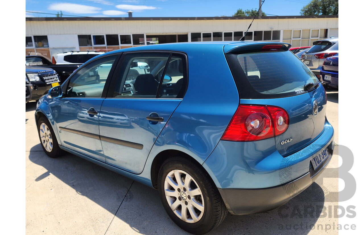 5/2007 Volkswagen Golf 1.9 TDI Comfortline 1K 5d Hatchback Blue 1.9L