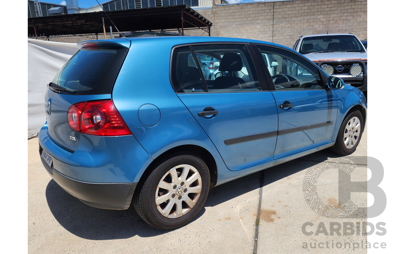 5/2007 Volkswagen Golf 1.9 TDI Comfortline 1K 5d Hatchback Blue 1.9L