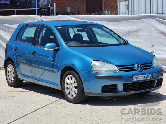 5/2007 Volkswagen Golf 1.9 TDI Comfortline 1K 5d Hatchback Blue 1.9L